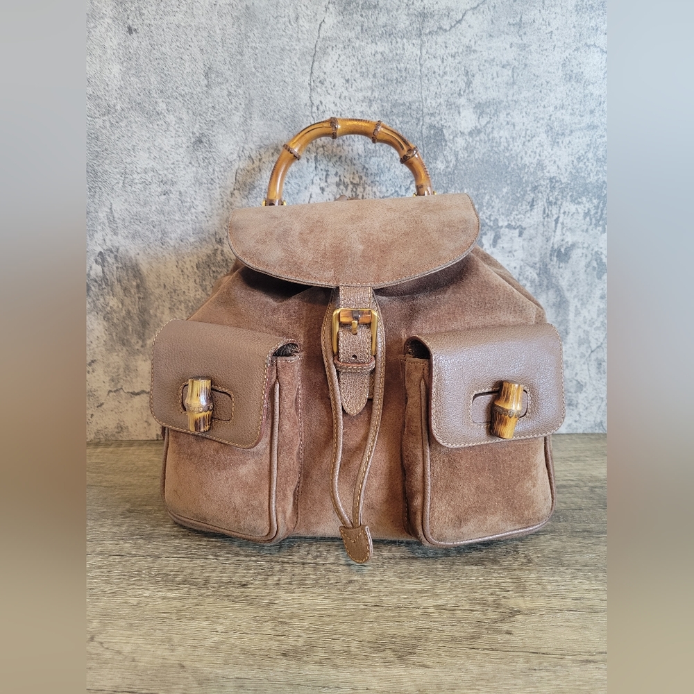 SOLD Gucci Bamboo Medium Backpack